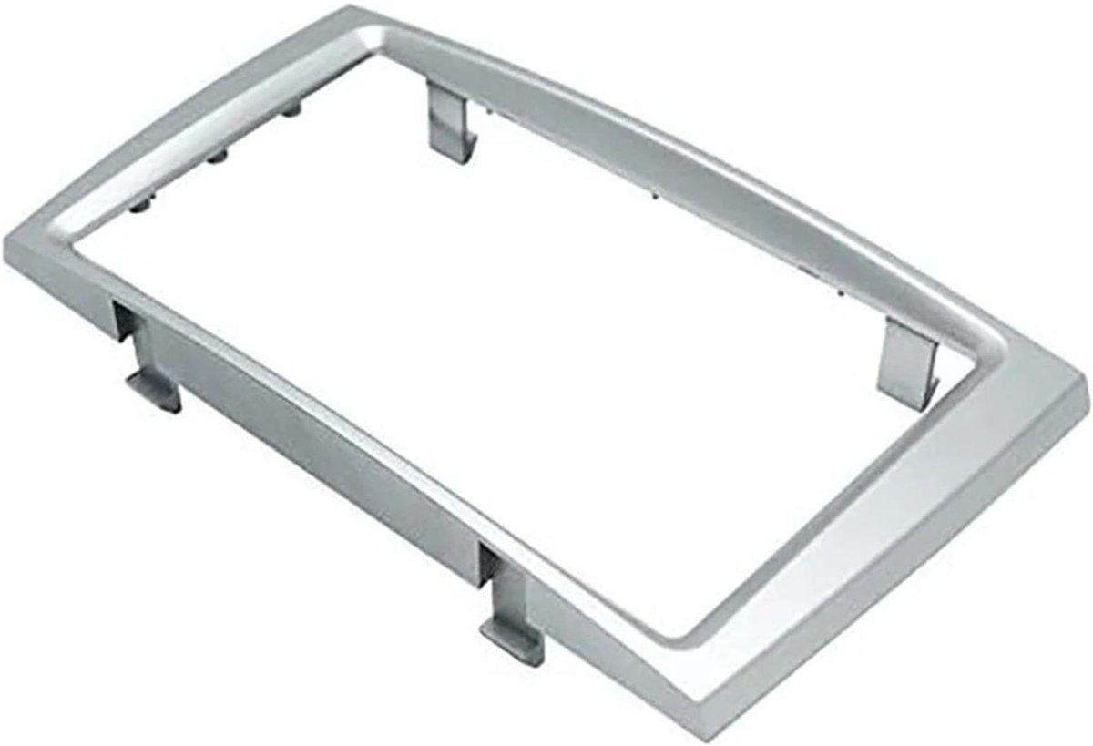 Autoradio Fasciapaneel - Dashboard Frame - Radio Installatie - Strakke Bedoeling - 2DIN - Zilver