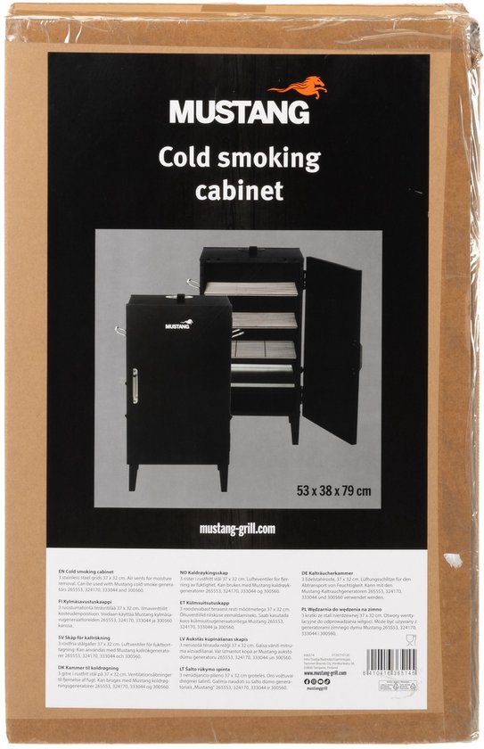 Mustang Koudrook Kast – Rookkast voor Cold Smoking | Inclusief 3 RVS Roosters - Medium van Mustang — afbeelding 5