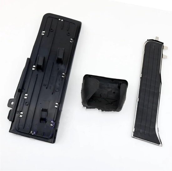 Auto Pedaal Covers - Voetsteun Pedalen - Verbeter Rijervaring - Antislip Ontwerp - 3 Stuks - Zwart Zilver — afbeelding 4