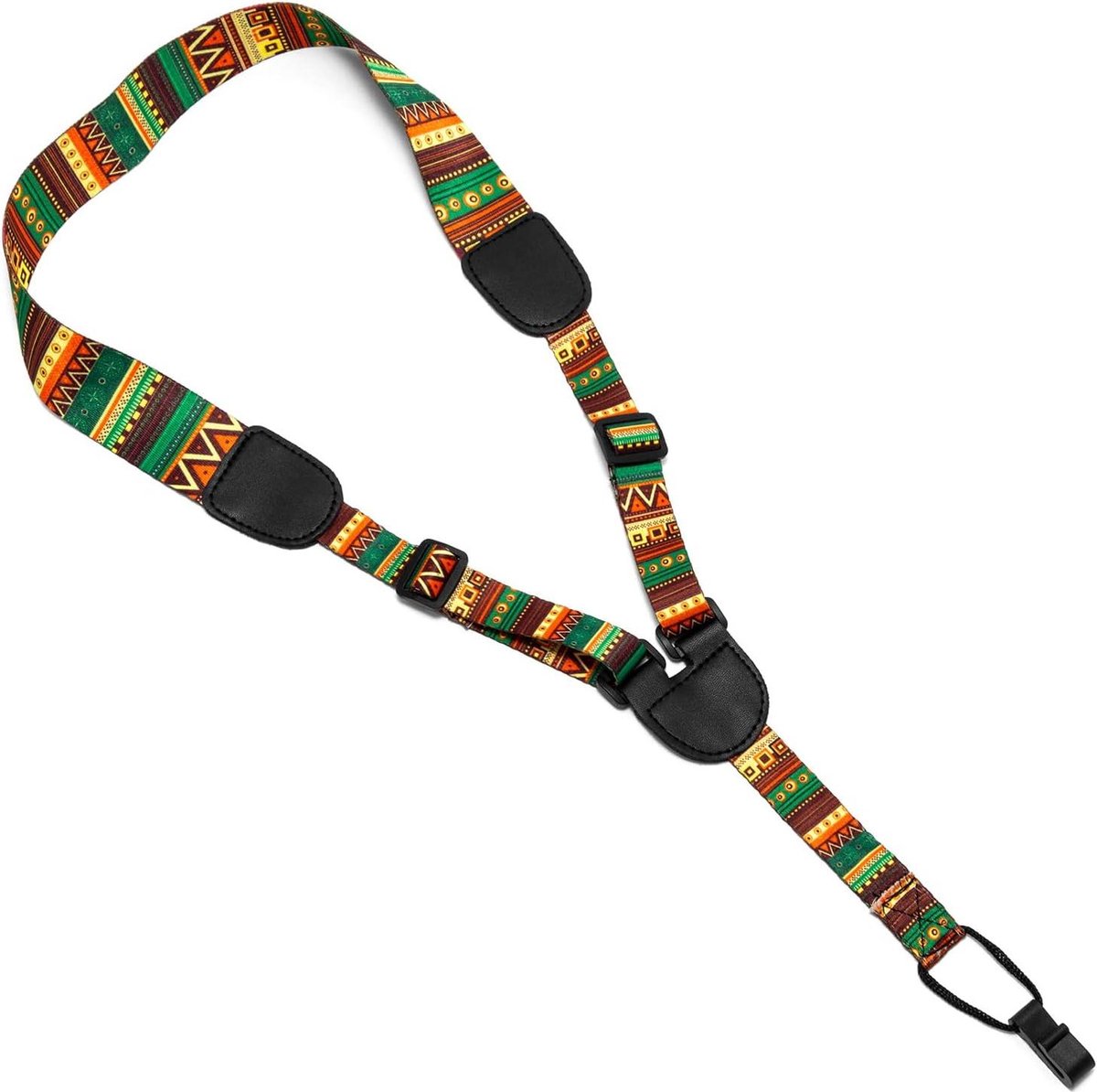 Ukulele Riem - Verstelbare Band - Muziek Maken - Azteeks Design - One Size - Multicolor