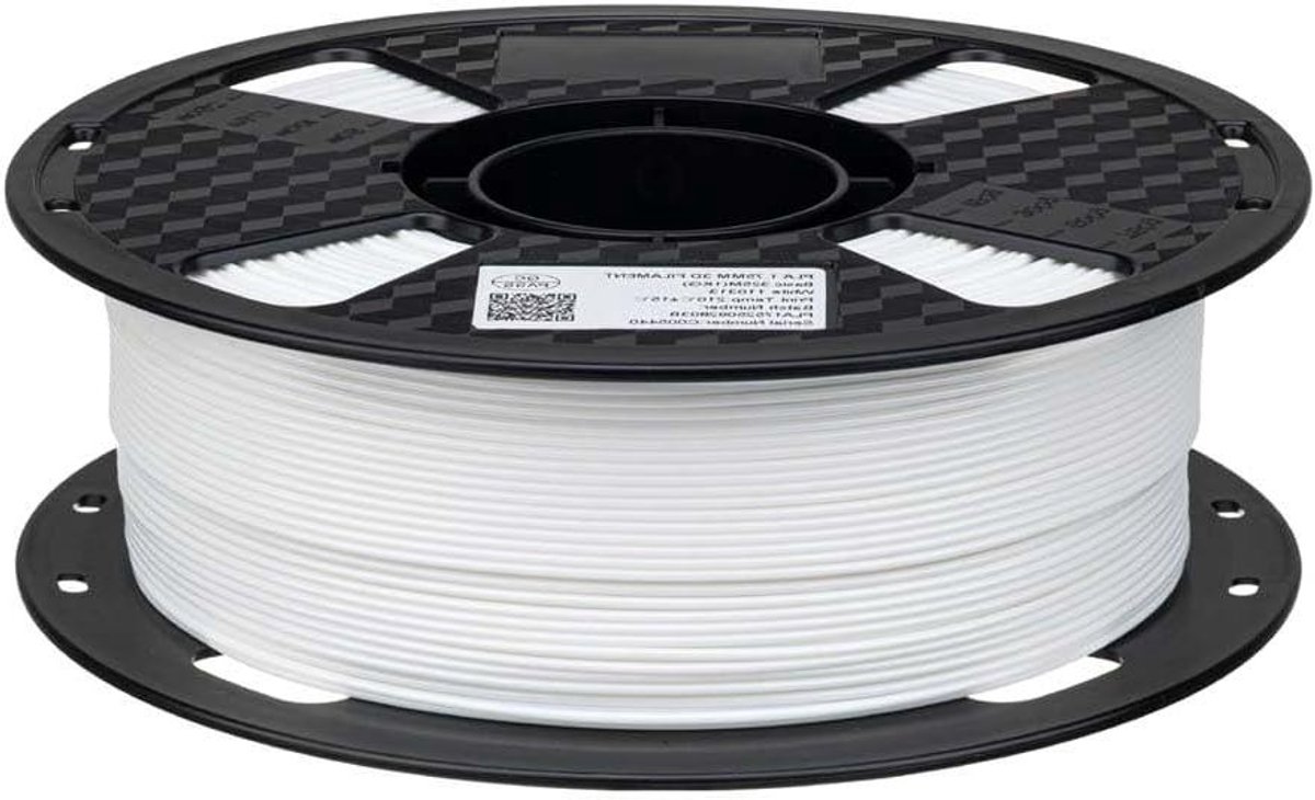 PLA Gloeidraad - 3D Printmateriaal - Objecten Printen - Verbeterde Taaiheid - 1 KG 175mm - Wit