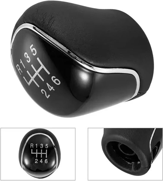 Versnellingspook Knop - Pookknop Handrem - Auto Interieur Upgrade - Ergonomisch Handball Design - 10x10mm - Zwart — afbeelding 2
