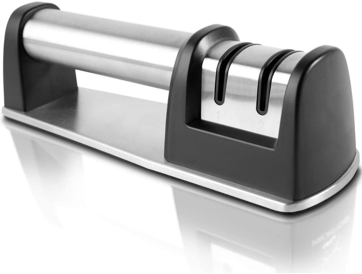TOVBMUP Doortrekslijper – Messenslijper - Knife sharpener - Professionele messenslijper - Aanzetstaal - Trekmesslijper - Antislip - Messen slijper - Roestvrij staal