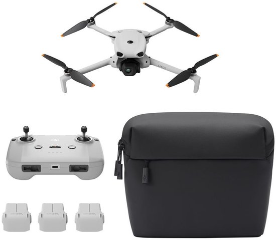 DJI Lito 1 drone met controller, opbergtas en drie extra accu's.