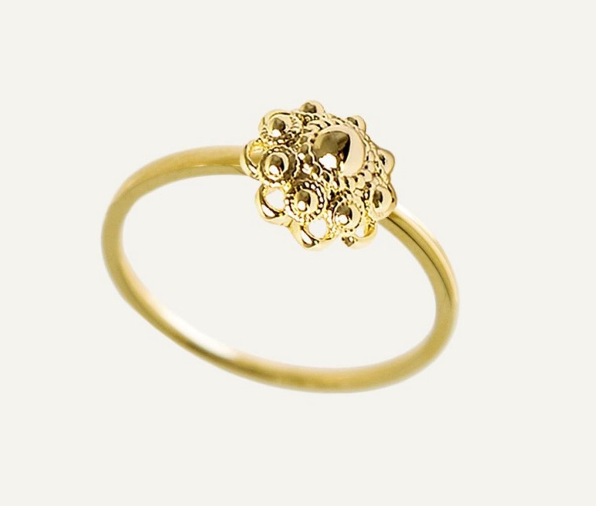 Zeeuwse knop ring goud