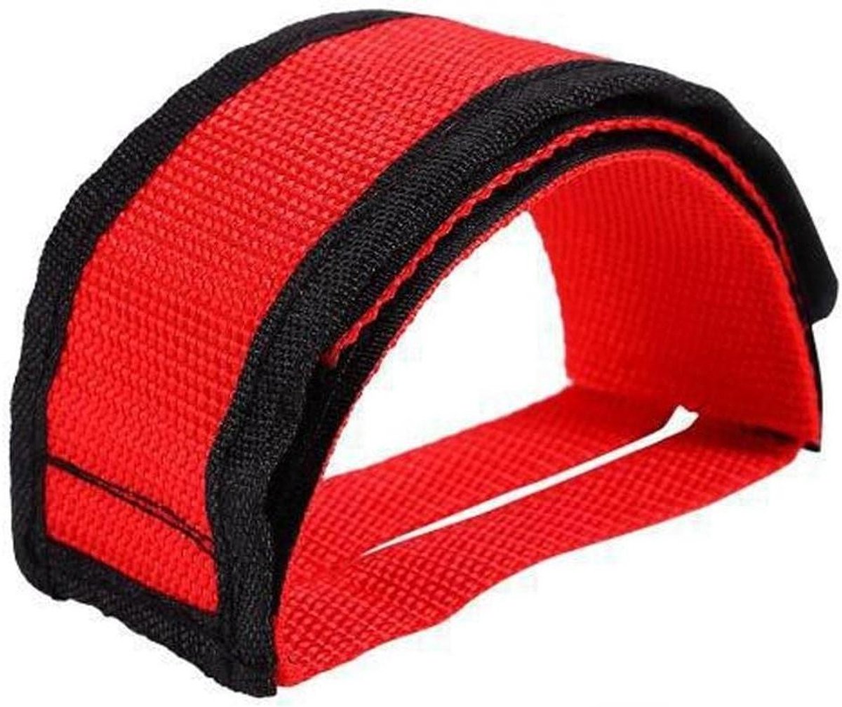 Fiets Pedalen Set - Fietspedalen Band - Fietsen Onderdelen - Verstelbare Band - 47x5cm - Rood