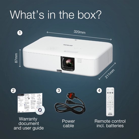 Epson EpiqVision Flex CO-FH02 - Full HD Beamer - 3000 lumen