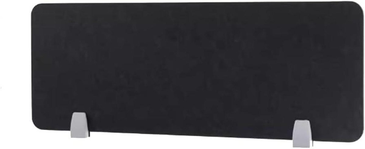 Bureaupartitie Staand - Geluiddichte Divider - Privacy Creëren - Ruisonderdrukking - 30x80cm - Zwart