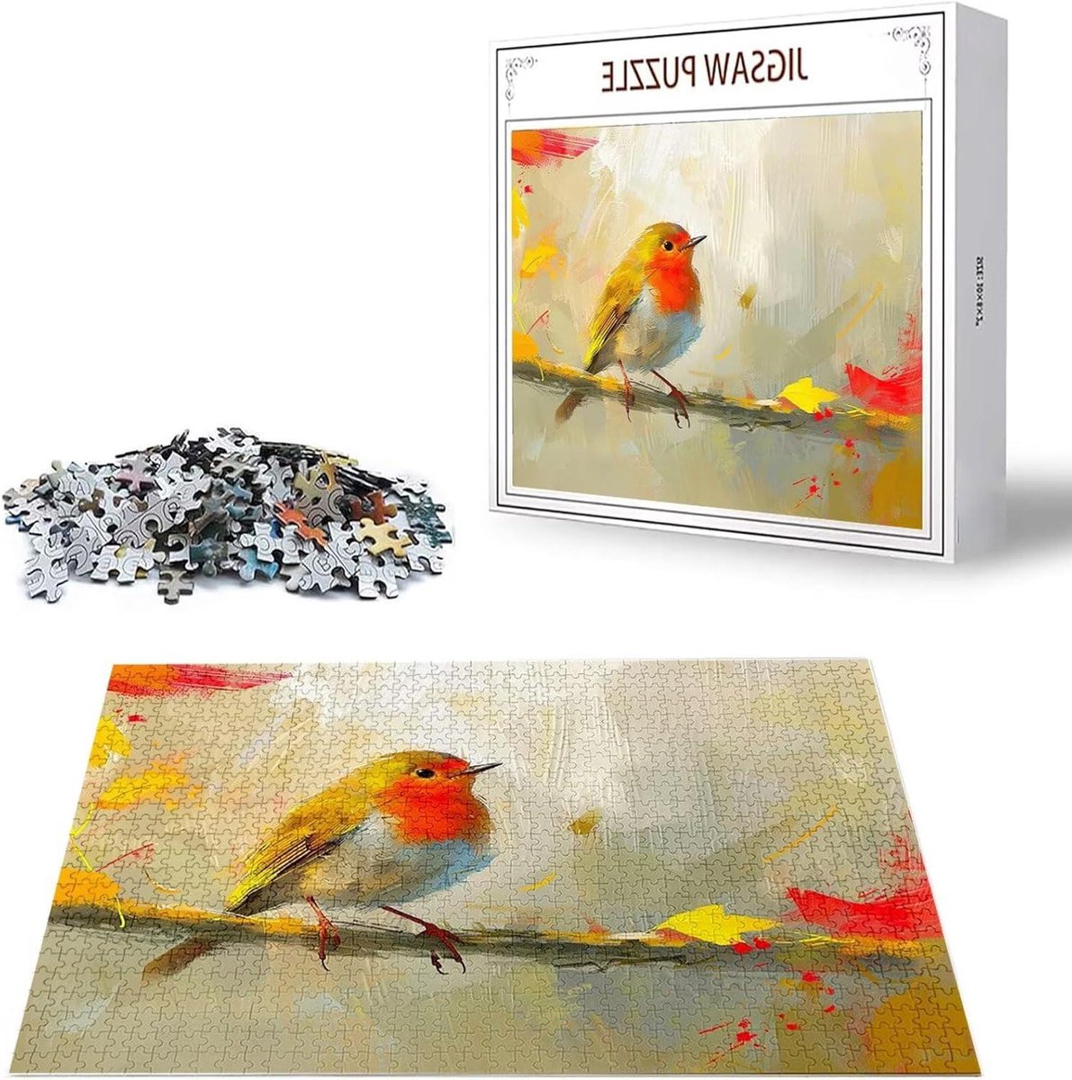 Houten Puzzel - Dier Puzzel - Ontspanning Thuis - Gelabelde Achterkant - 3000 Stukjes - Multicolor