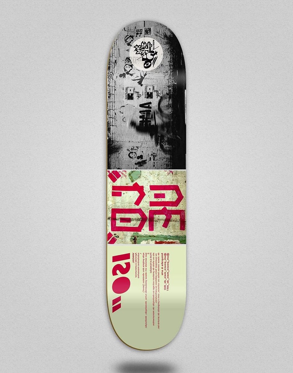 Houten Skateboard Deck Compleet Board Street Cruising Vandal Love Design 8.5 Inch Natuurlijk