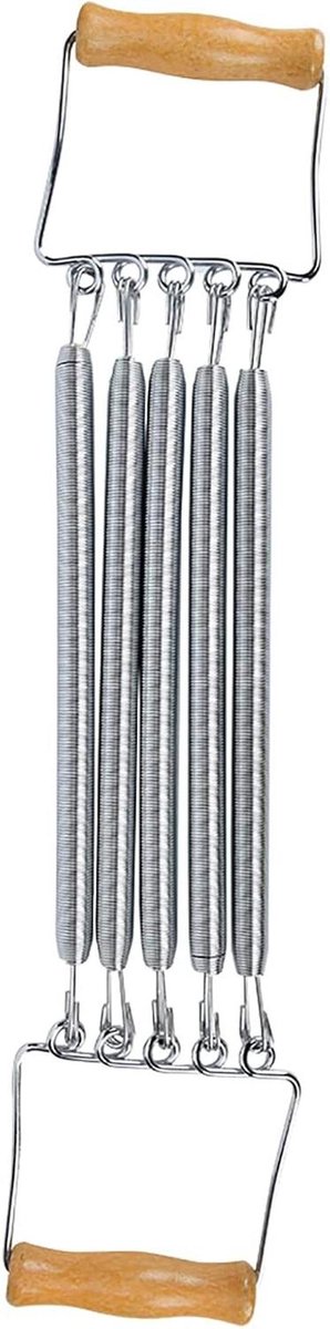 Borst Expander - Kracht Trainer - Thuis Krachttraining - Verwijderbare Veren - 60 cm - Houtkleur