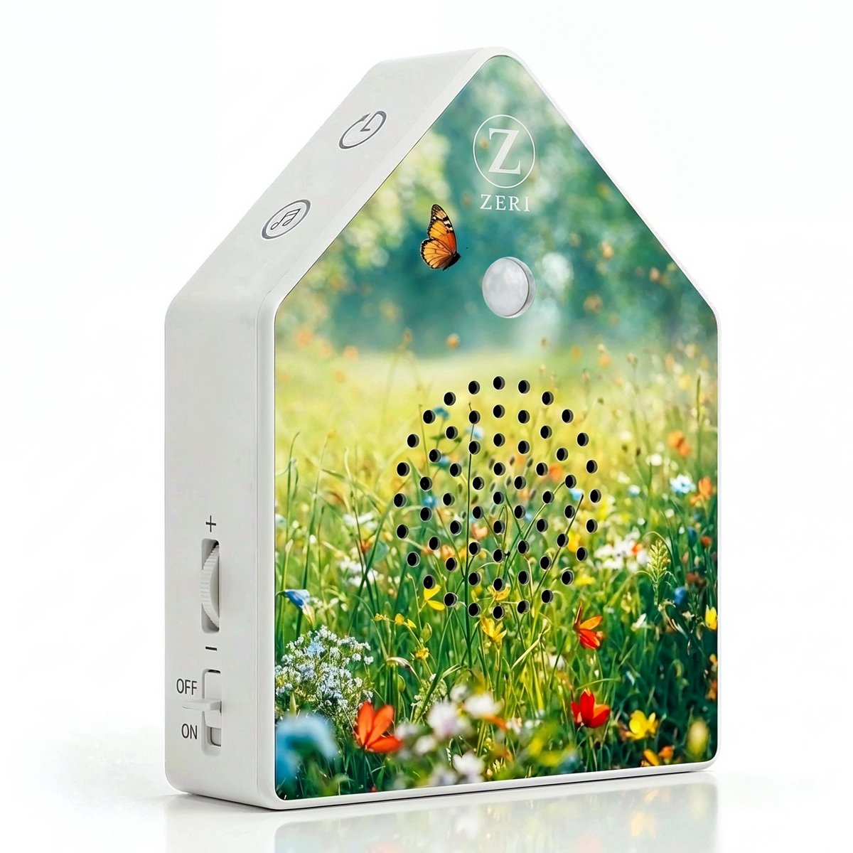 Vogelhuisje met geluid - 4 Natuurlijke geluiden - Incl. Batterijen - Instelbaar volume en timer - Zeri