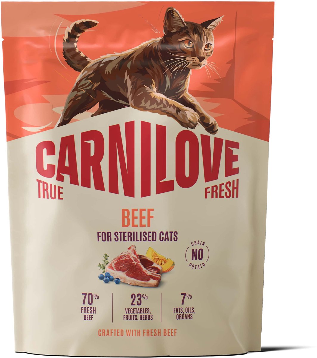 Carnilove True Fresh Cat Dry Beef for Sterilised Adult All Breeds 400 g