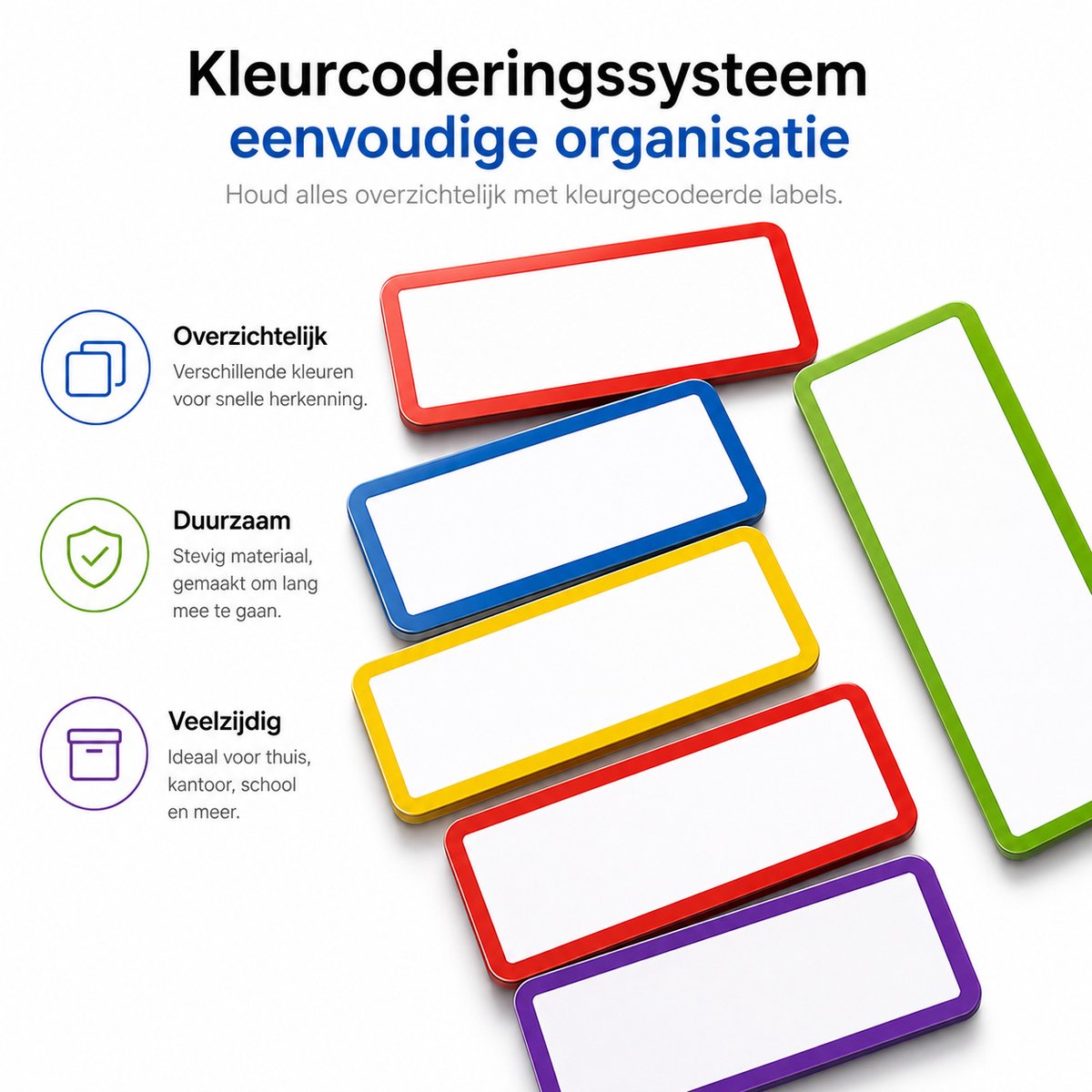 BOTC Scrum magneten - Whiteboard Magneten - 54 delig - 8x3 cm - voor Whiteboard, Magneetbord, Memobord of Magnetisch Tekenbord - Herschrijfbare Magneten op Koelkast — afbeelding 8