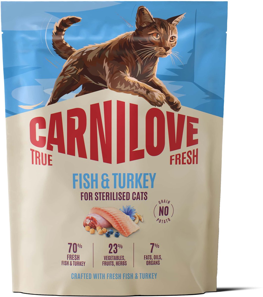 Carnilove True Fresh Cat Dry Fish & Turkey for Sterilised Adult All Breeds 400 g