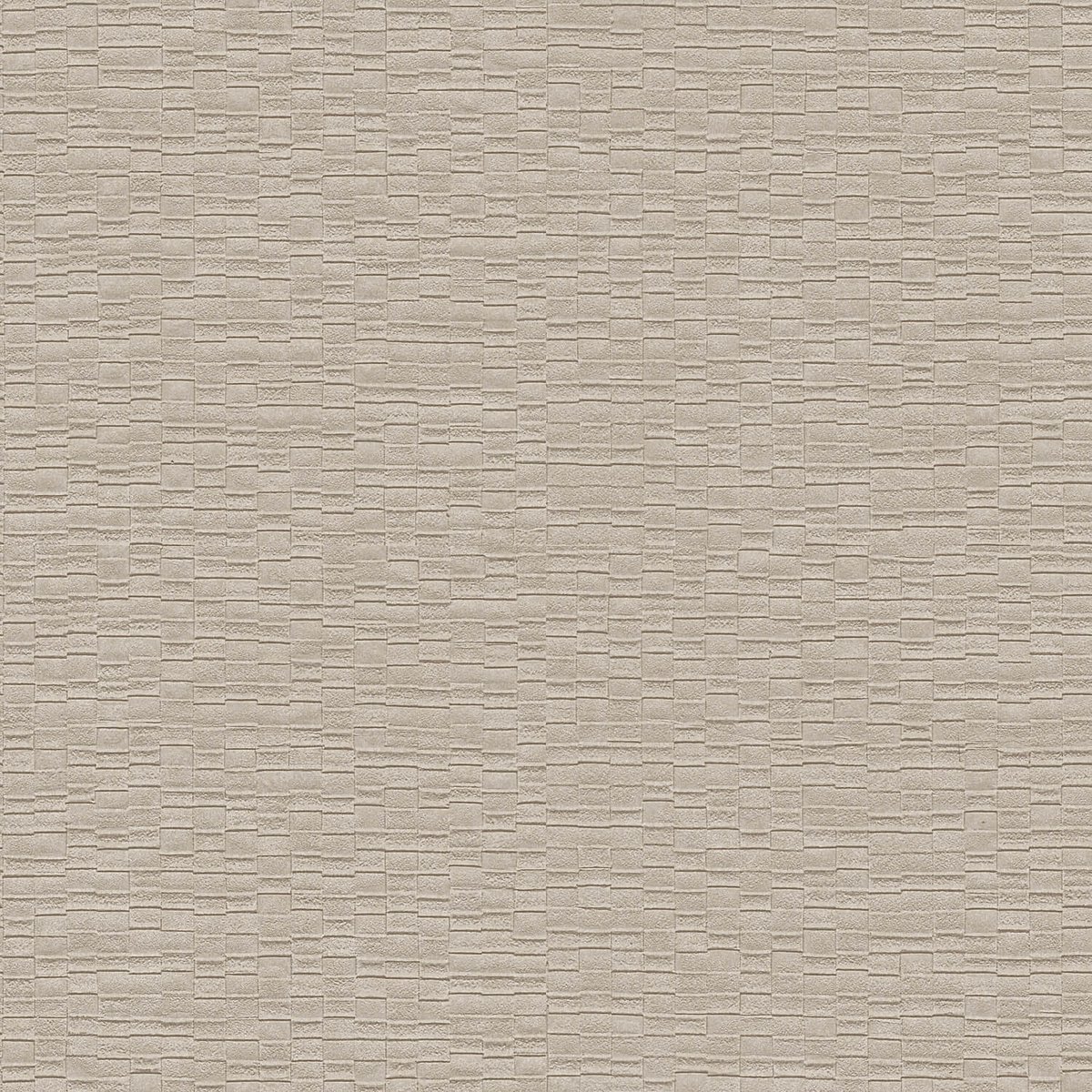 Structuur behang Profhome LC522304-DI vliesbehang hardvinyl warmdruk in reliëf gestempeld uni subtiel glanzend beige zijdegrijs taupe 5,33 m2