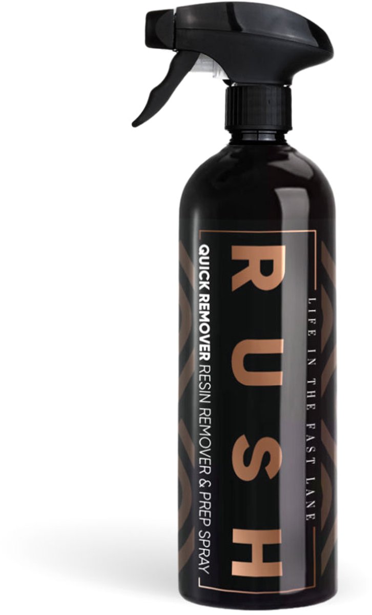 RUSH quick remover - 750 ml / 1 Fles - verwijdert harsvlakken, wax-, sealant- en coatinglagen - reiniger en ontvetter - voorbereiding detailwerk - autoschoonmaken - geen water nodig