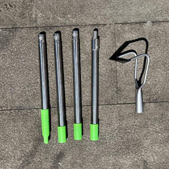 Tuin Schraper - Onkruid Schoffel - Efficiënt Tuinieren - Roestvrij Staal - 170 cm Lengte - Zilverkleurig van Merkloos	 — afbeelding 5