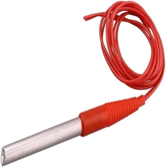 Verwarmingselement - Verwarmingsbuis Boiler - Aquarium Verwarming - Waterdichte Kabel - 10x75mm 50W - Metaal