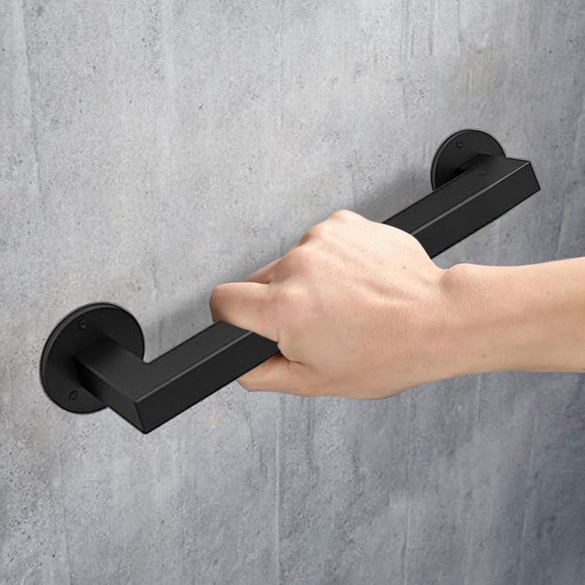 Trapleuning metaal - Muursteun leuning - Veilig traplopen - Stevige ondersteuning - 390 cm - Zwart