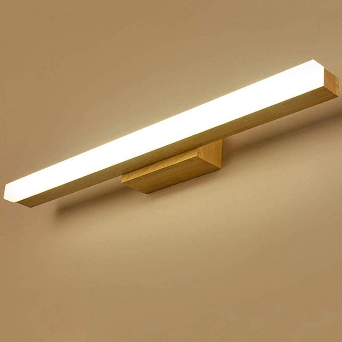 Spiegellamp LED - Badkamer Wandlamp - Make-up aanbrengen - Warm licht - 40cm - Zwart