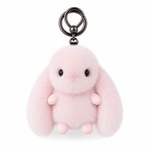 Pluchen Konijn Sleutelhanger – Zacht & Schattig – Tas Hanger / Sleutelbos – Cadeau - Roos