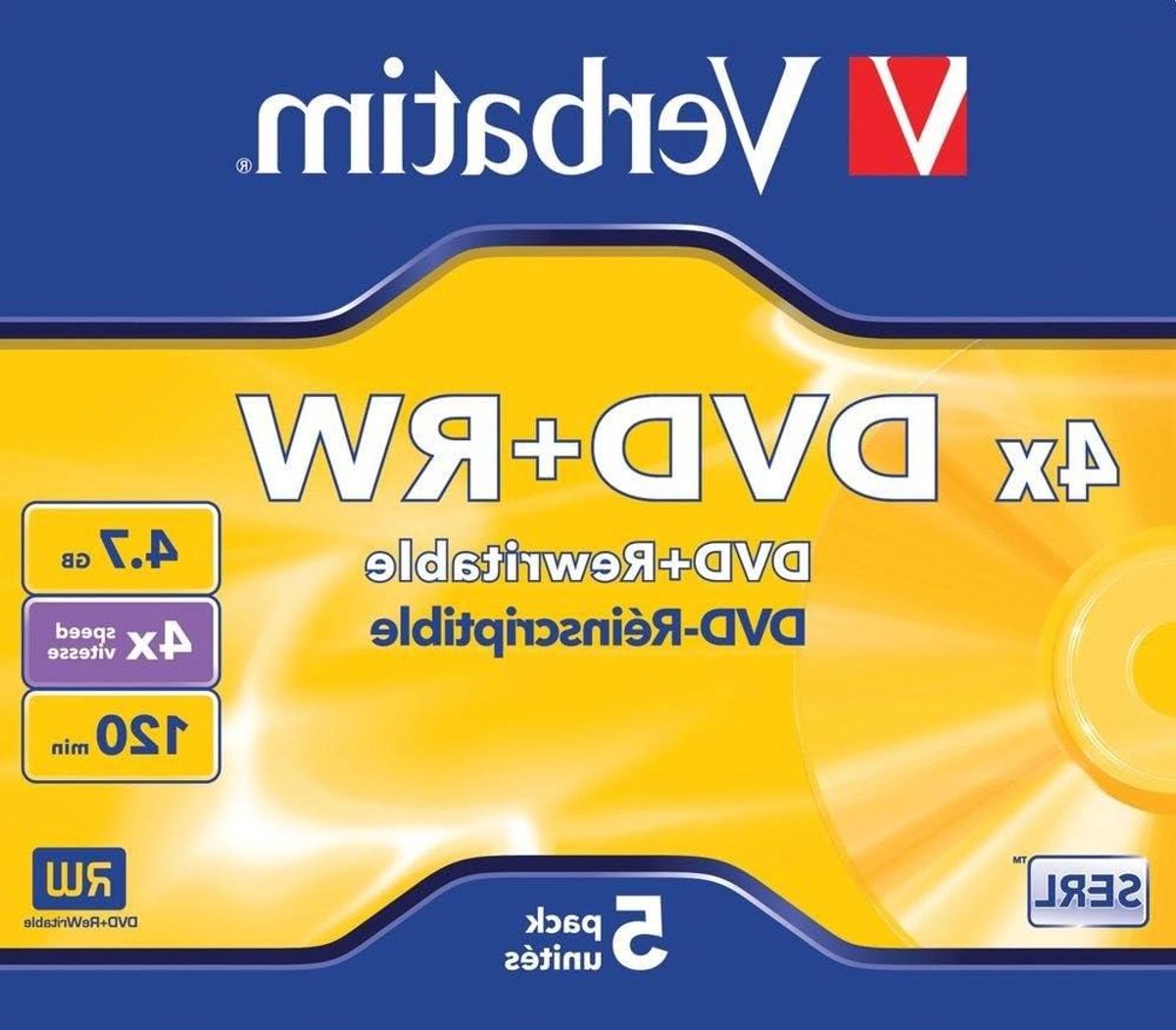 Lege DVD+RW Schijven - Opslagmedia - Digitale Archivering - Branded Matt Silver - 5 Pak - Zilver