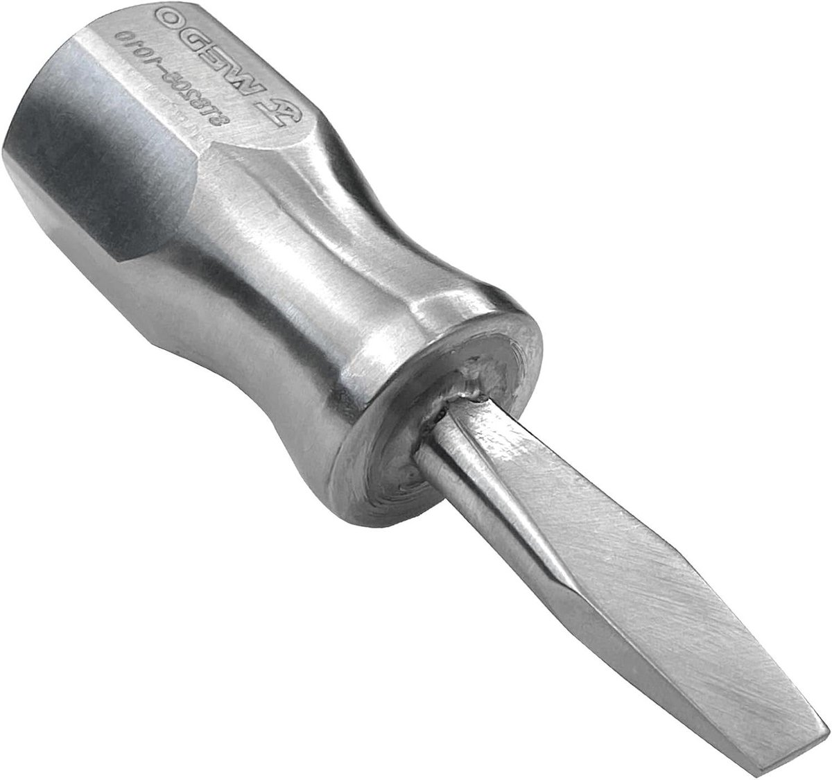 Stubby Schroevendraaier - Mini Plat - Klus Klussen - Roestvrij Staal - 6 mm - Zilverkleurig