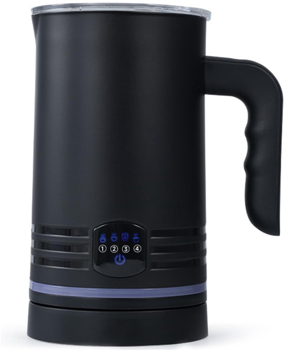 TopChoice® Melkopschuimer Elektrisch - Melkklopper - Melkschuimer - 430ml - Zwart