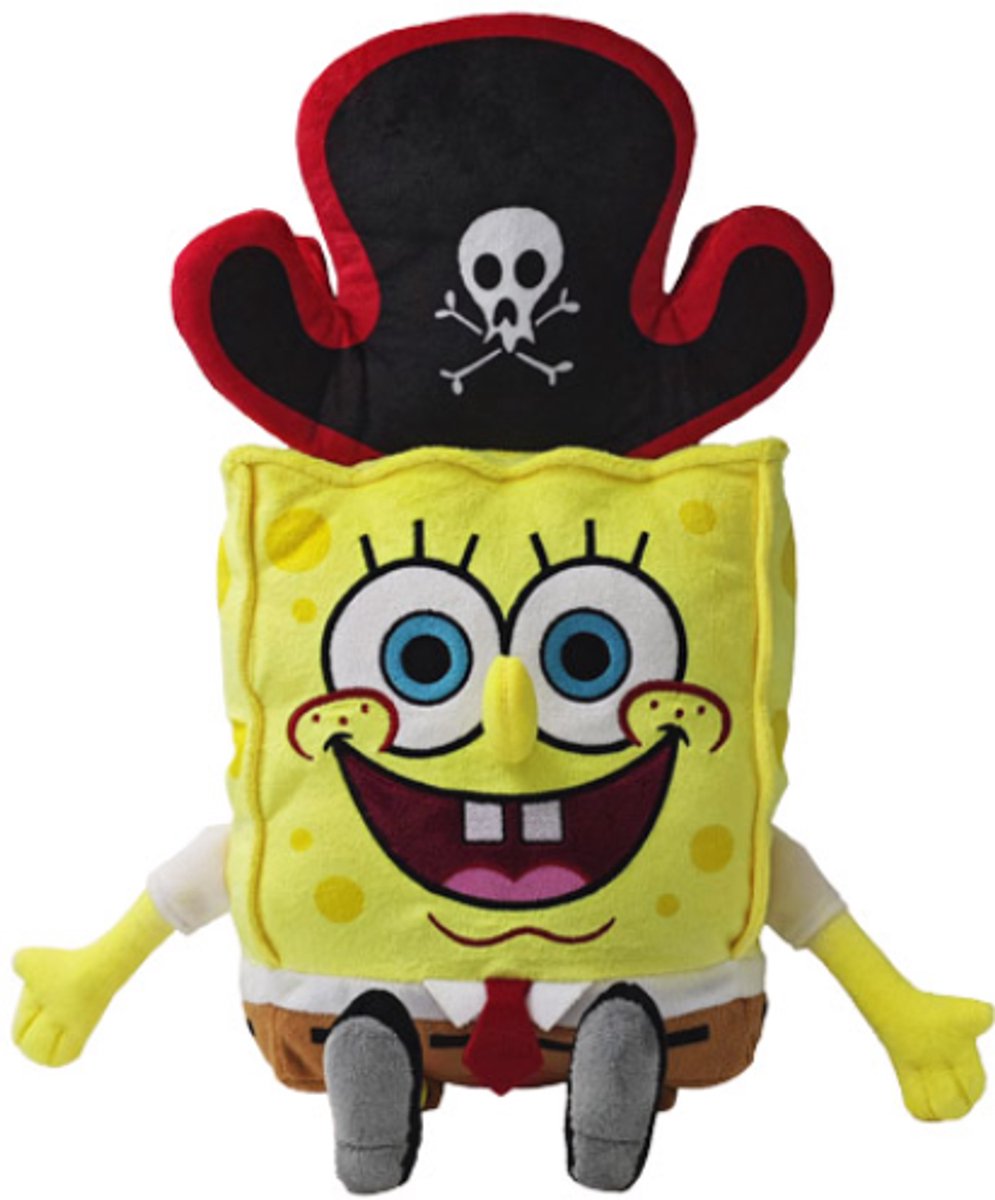 Spongebob Squarepants Piraat Pluche Knuffel 40 cm - Speelgoed Knuffels voor Kinderen Jongens Meisjes - Spongebob Plush Toy