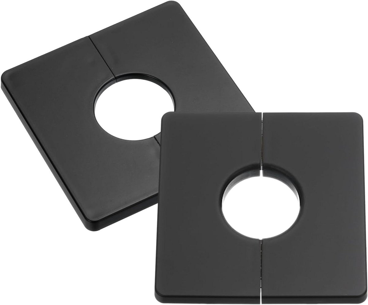 Afdekplaten - Wand rozetten - Leidingen Afwerken - Zelfklevend - 2 stuks - Zwart