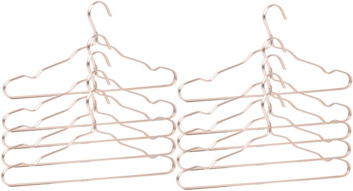 Kledinghangers - Kledingrek - Kleding Opbergen - Antislip Ontwerp - 10 Stuks - Grijs