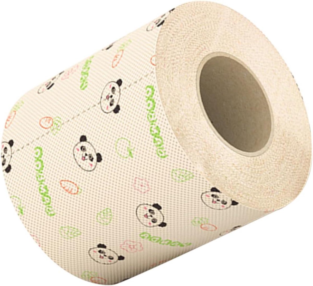 Geprint Toiletpapier - Panda Rollen - Dagelijks Gebruik - Zacht Bamboe Materiaal - 10x10cm - Multicolor