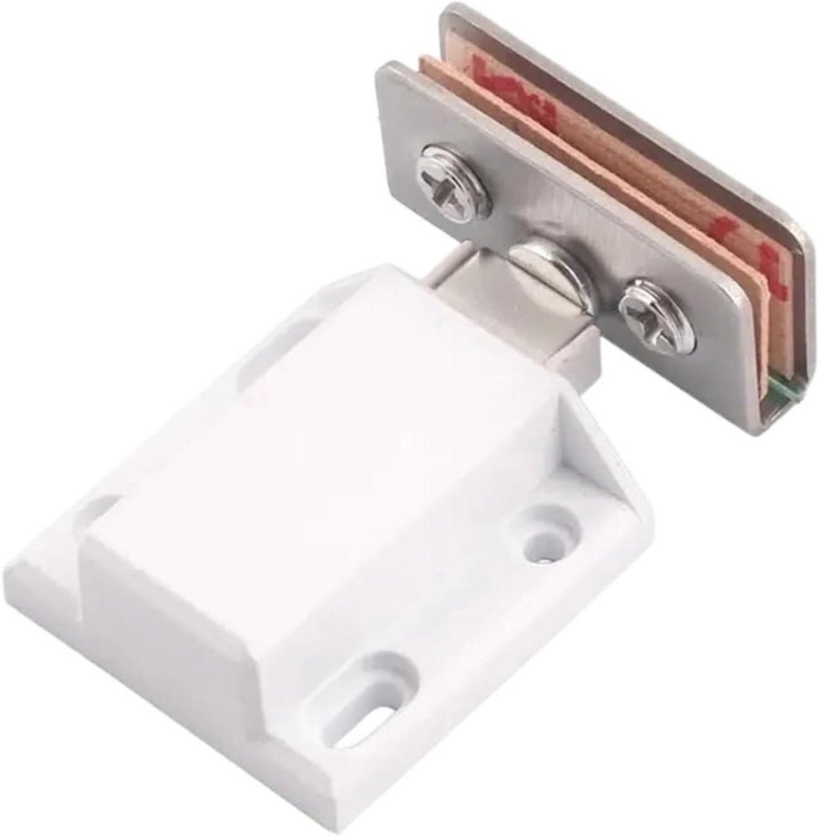 Magnetische Kastsluiting - Deurvanger Meubel - Kastdeur Sluiten - Roestvrij Staal - 10x10 mm - Zilverkleurig