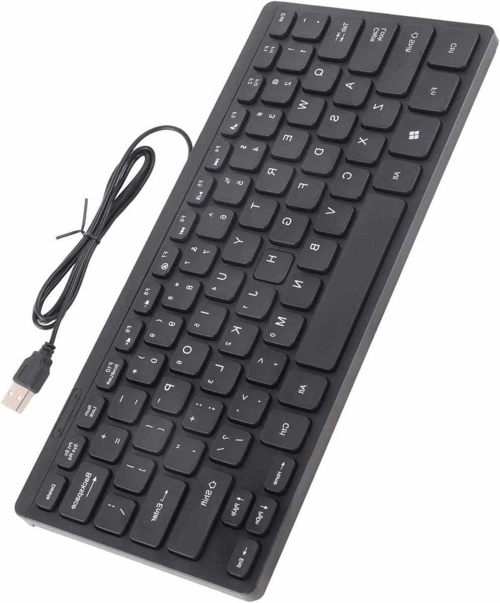 Mini USB Toetsenbord - Klein Toetsenbord - Ruimte Besparen - Extra Lange Kabel - 30 x 14 x 3 cm
