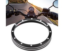Allecto - Terisass Speedometer Trim Ring voor 883 1200 Dyna Street Bob Low Rider - Aluminium Accessoire