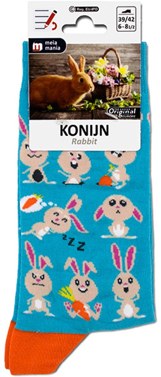 MM Sokken Konijntjes Maat 43/46