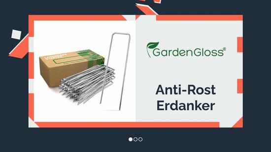 GardenGloss Grondankers - Anti-Roest & Verzinkt - 25 Stuks - Aardnagels & Haringen - 150x25 mm (Ø 3 mm)