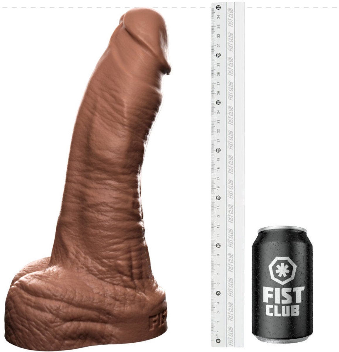 Fist Club - RAWLOAD - Siliconen Dildo - 35 x 8,9 cm - Lichte Huidskleur