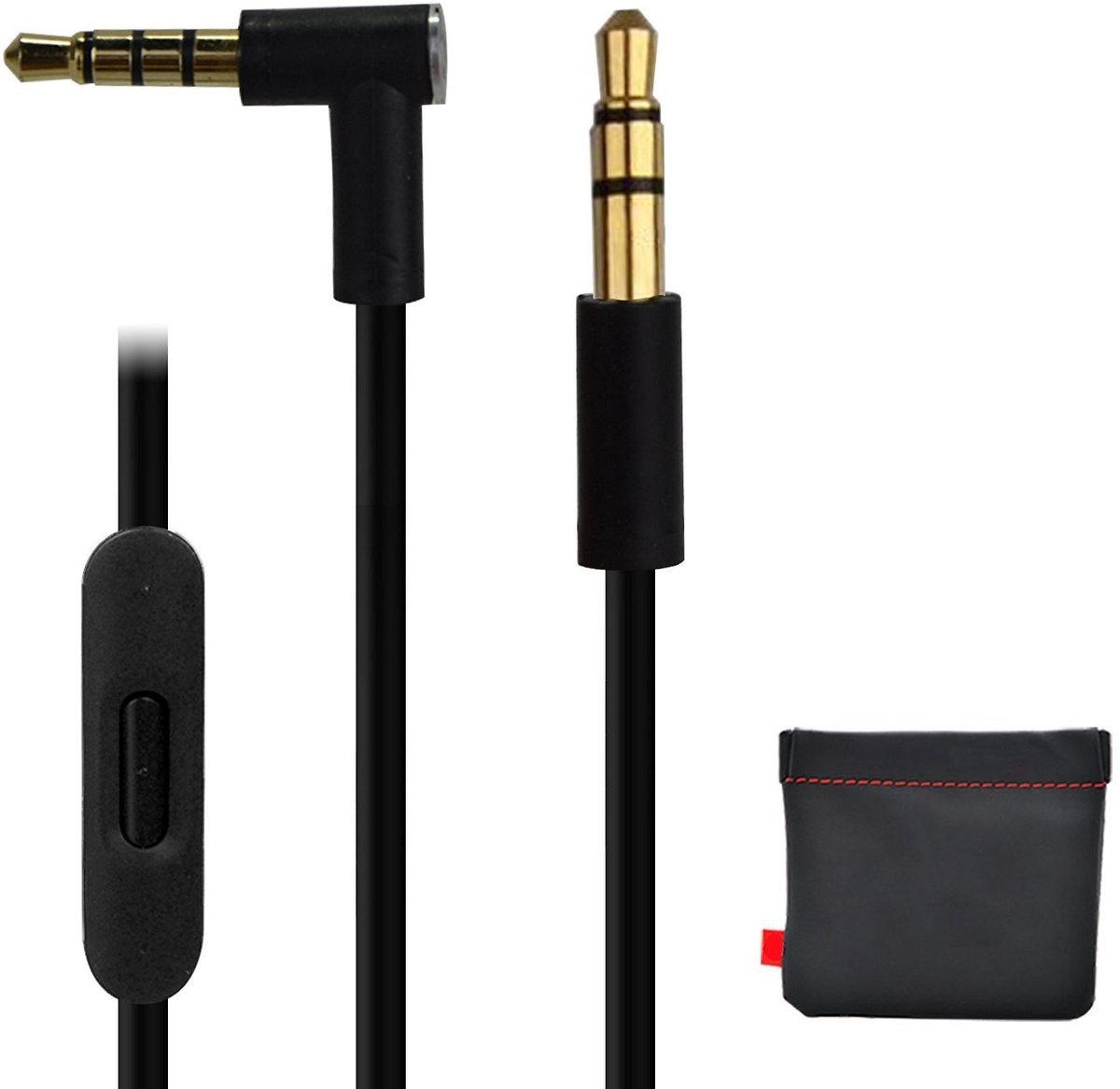 Allecto - Vervangende Kabel voor Dr Dre Beats Hoofdtelefoon - Hoogwaardige Audiokabel - Zwart - Flexibel en Duurzaam - Geschikt voor Solo en Studio