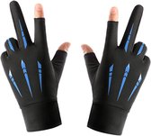 Vingerloze ultradunne trainingshandschoenen - antislip handpalm - ademende stretchstof - Geschikt voor vissen, fietsen en hardlopen - één maat past iedereen