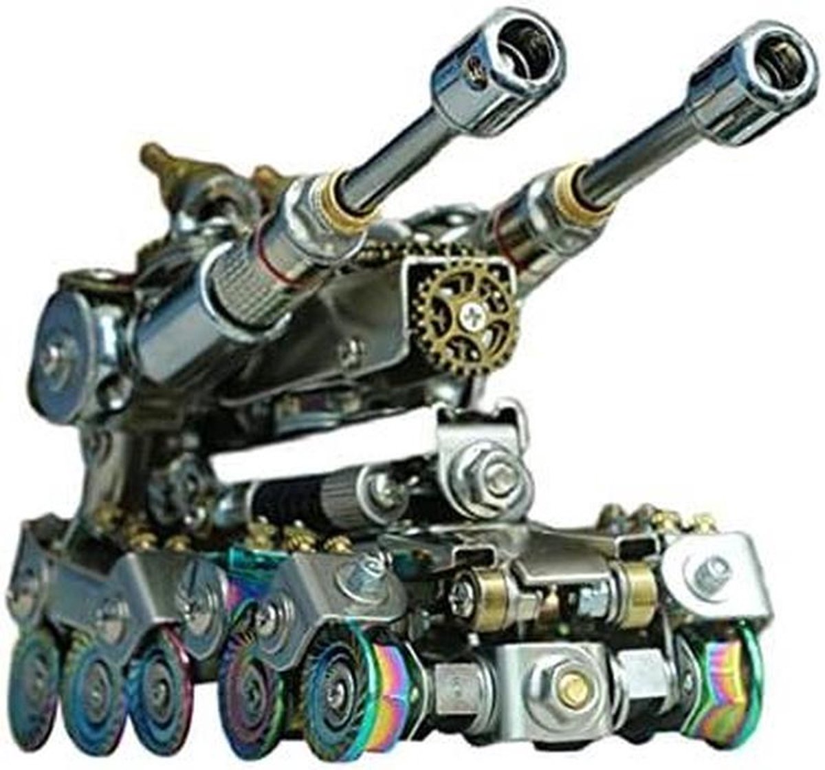 Metalen Tank Model - Bouwpakket Puzzel - Hobby Bouwen - Transformeerbaar Ontwerp - 569 Onderdelen - Metaal