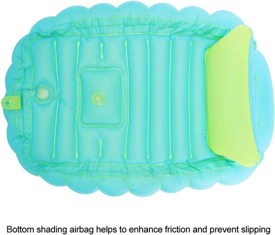 Dailygoods- Babybadkuip Opblaasbaar - Draagbaar - Antislip - Opvouwbaar - Geschikt voor 0-6 jaar - PVC Materiaal - Afmetingen 90 x 55 x 30 cm - Opblaasbad van Dailygoods — afbeelding 3