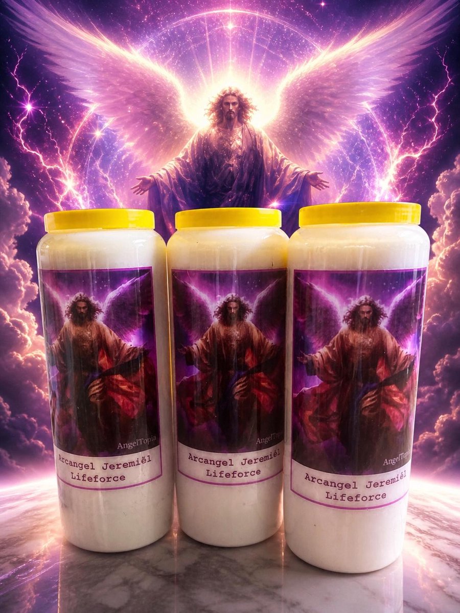 Noveenkaars Aartsengel Jeremiël (3 stuks) - Voor Emotioneel Herstel & Hoop, Balans & Zelfreflectie