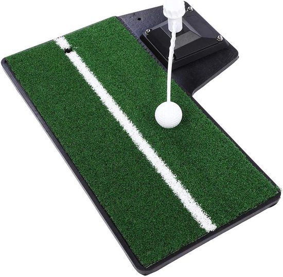Golf Putting Mat - Golf Trainingshulp - Golfvaardigheden Verbeteren - 360 Graden Roterend - 47x34 cm - Groen van GOLF — afbeelding 5