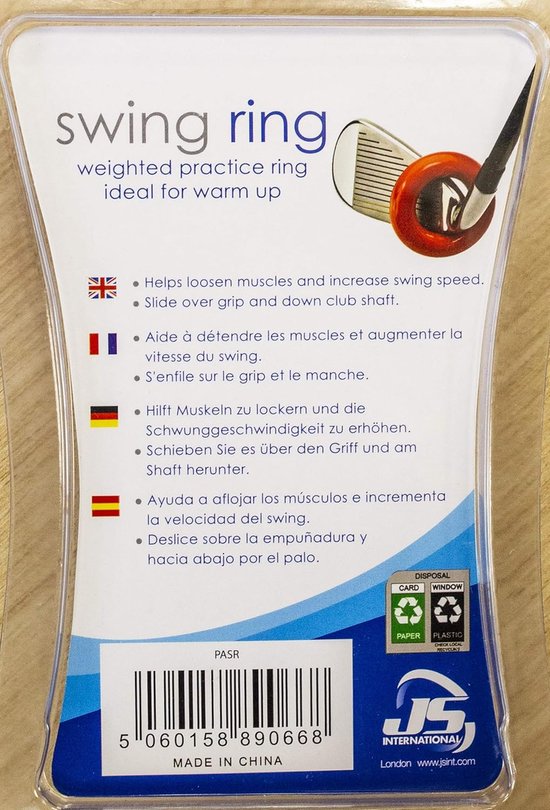 Golf Swing Ring - Trainingsgewicht - Golf Training - Versterkt Spieren - 0.04 kilogram - Rood van GOLF — afbeelding 3