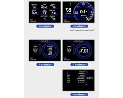 Head-up Display - Smart Gauge - Rij-informatie Tonen - OBD2 GPS Dual Systeem - 3 inch Scherm - Zwart
