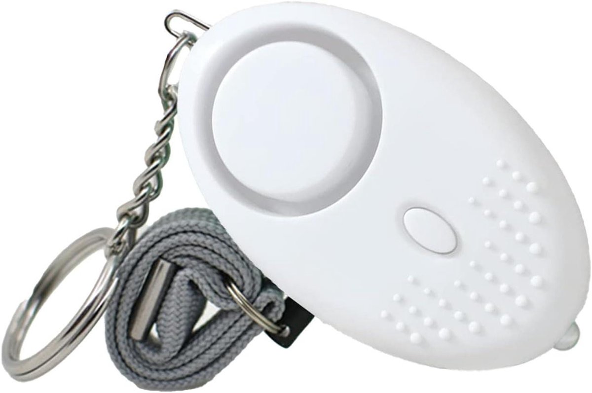 Persoonlijk Alarm - Veiligheidsfluitje - Noodsituatie Hulp - 130dB Geluidsniveau - 64 cm - Wit