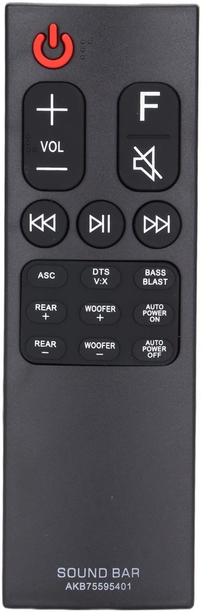 Universele afstandsbediening voor LG SK5Y SK5R Soundbar - Eenvoudig in gebruik