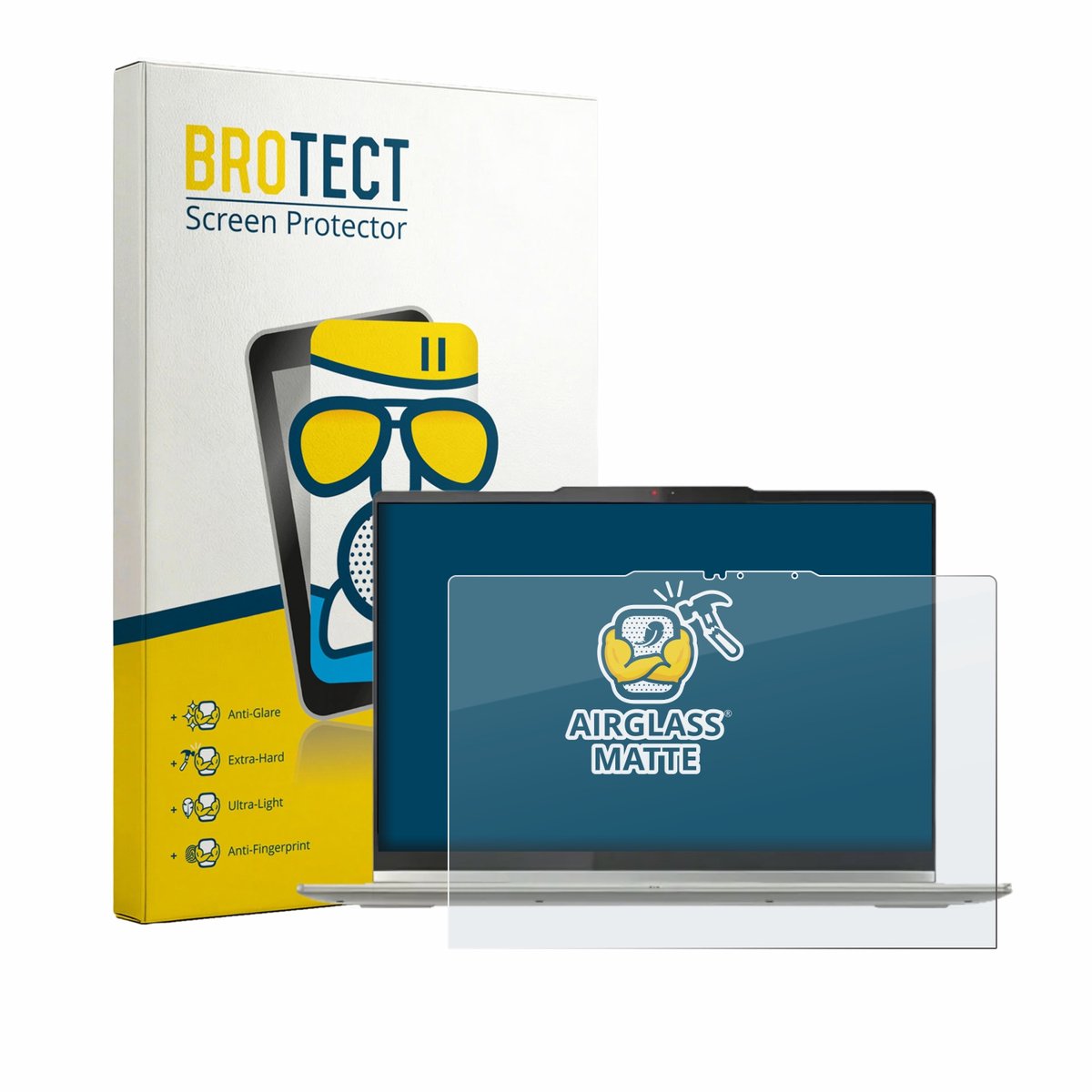 BROTECT - Screenprotector voor Lenovo Yoga 7a 2-in-1 Gen 11 14" - Folie Beschermfolie Beschermglas matte